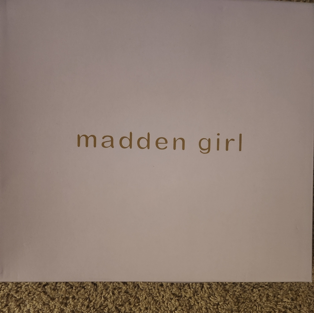 Madden Girl natural Patent Bootie